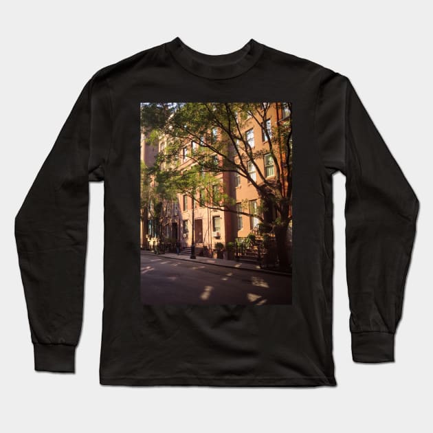 Waverly Pl, West Village, Greenwich Village, Manhattan, NYC Long Sleeve T-Shirt by eleonoraingrid